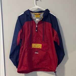 1999 Women’s World Cup Adidas Red and Blue Windbreaker
